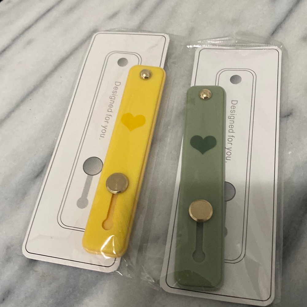 2 phone finger holders